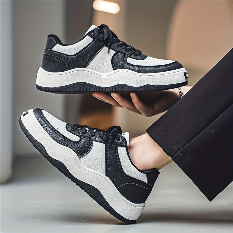 Men's Lace up Contrasting Sneakers Skate Shoes