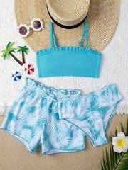 Summer Ready 3 Piece Girls Swimsuit Set For Beach Fun