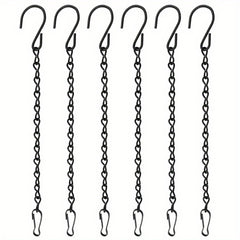 Hanging Chains for Garden Plants, Baskets, Feeders - 6pcs