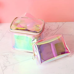 Waterproof Transparent Makeup Bag Zipper Cosmetic Organizer