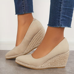Women's Wedge Heel Closed Toe Espadrilles Sandals