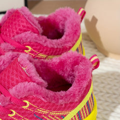 Women's Air Cushion Sole Sneakers Lace Up Round Toe Sport Shoes
