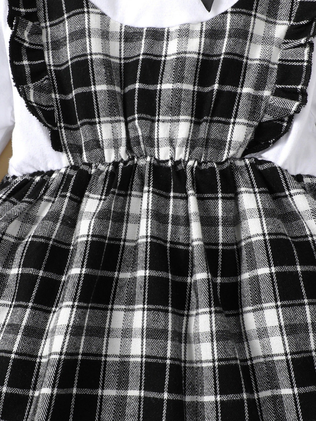 Toddler Girls Plaid Long Sleeve Dress Baby Kids Clothes