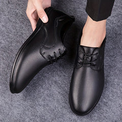 Men's Lace Up Pointed Toe Loafers Breathable Lightweight Casual Shoes