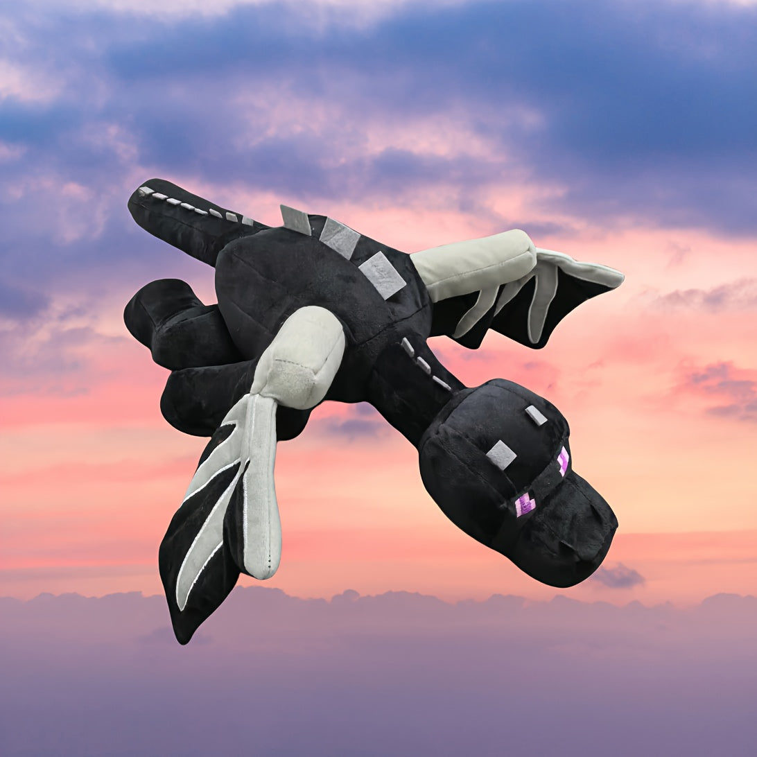 Flying Dragon Plush Toy with Purple Accents for Kids