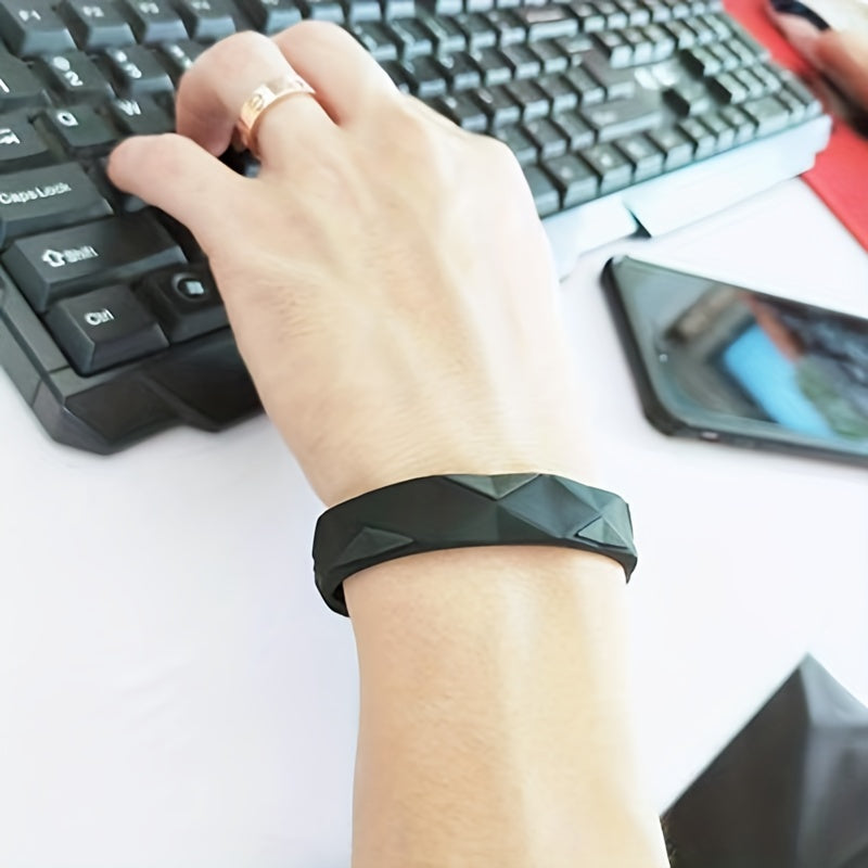 Waterproof Silicone Sports Bracelet Rubber Wristband Men Women