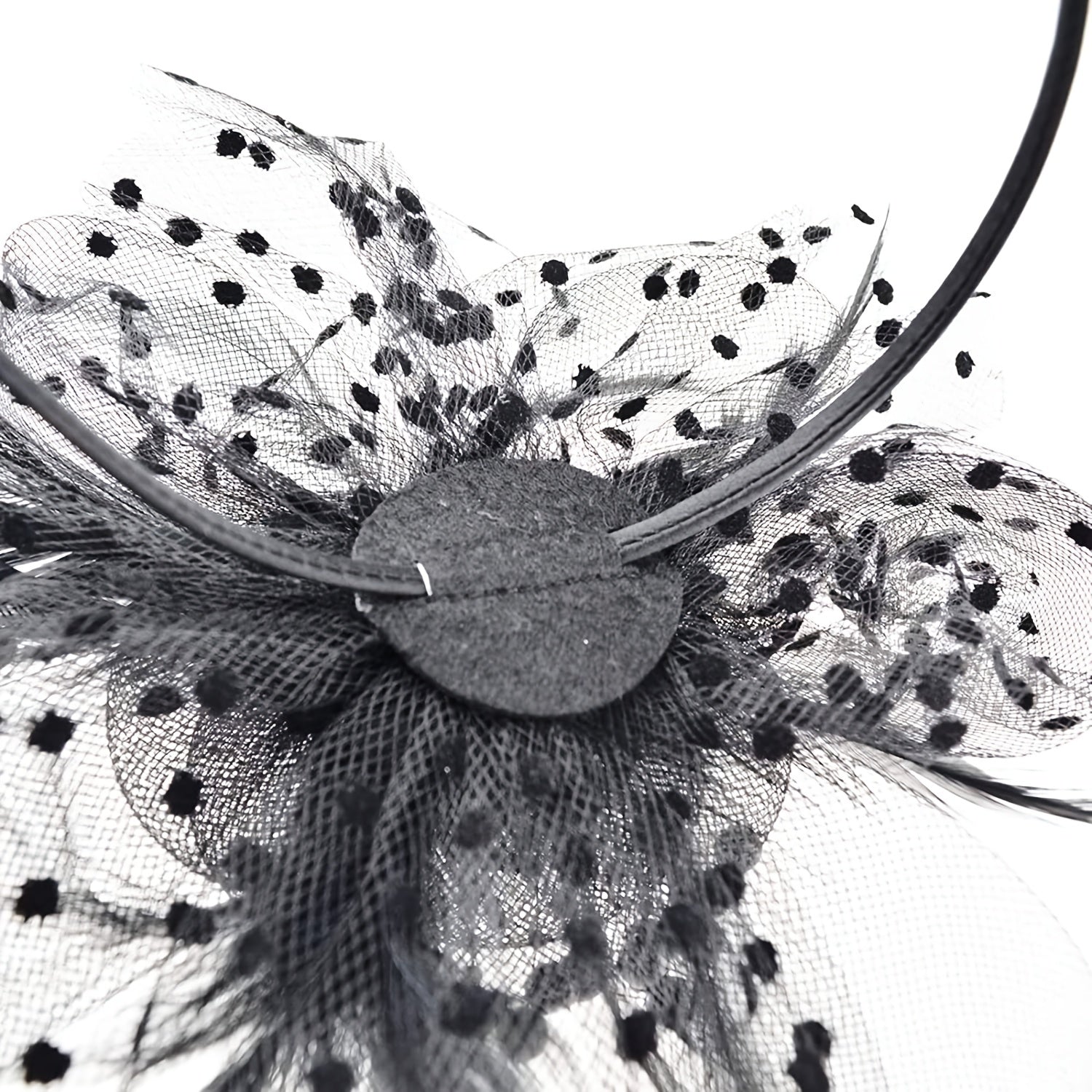 Women's Fascinator Tea Party Hat Mesh Veil Derby Wedding Clip Headband