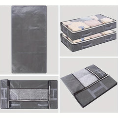 Large Capacity Zipper Storage Organizer Container Underbed B