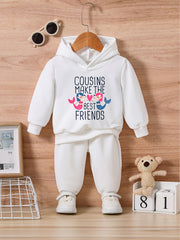 Mermaid Cartoon Print Toddler Baby Outfit Set for Fall Winter
