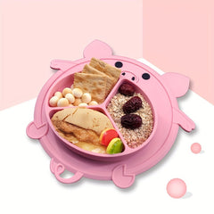 Stylish Baby Dinner Plate with Suction Cup - Training Tableware