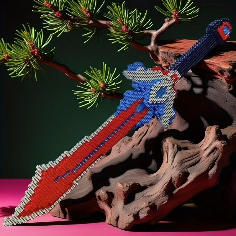 3D Puzzle Sword Building Kit Mixed Colors Educational Party Game