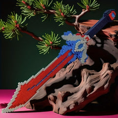 3D Puzzle Sword Building Kit Mixed Colors Educational Party Game