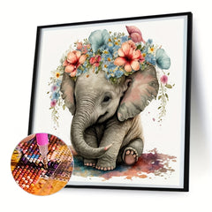 DIY 5D Diamond Painting Set Small Elephant Art Embroidery Cross Stitch