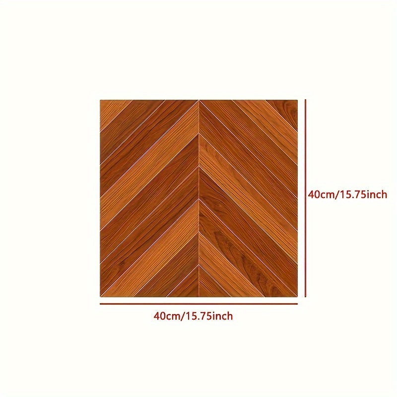 Wood Grain Tile Stickers Waterproof Self Adhesive Thicken