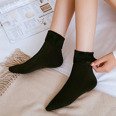 Warm & Cozy Fuzzy Socks Mid Tube Women's Stockings