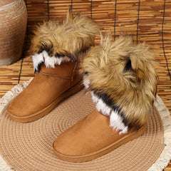 Thermal Round Toe Snow Boots Non Slip Wear Resistance Keep Warm Winter Boots