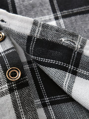 Baby Plaid Shirts Long Sleeve Button Down Blouse Tops For Boys And Girls