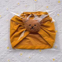 5pcs Bear Head Baby Fetal Cap Soft Pullover Hat for Newborns