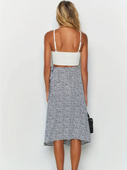 Printed Sarong Skirt High Waist Sexy Summer Slim Women's Clothing