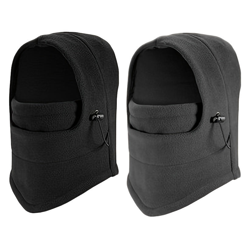 2pcs Winter Face Mask Balaclava Windproof Thermal Hat Outdoor Cycling Ski Hat
