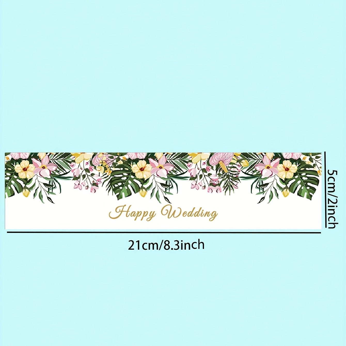 Elegant Wedding Water Bottle Sticker Set