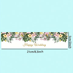 Elegant Wedding Water Bottle Sticker Set