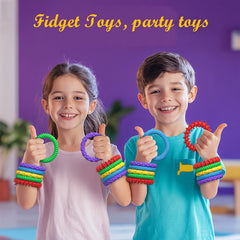 NeslGenc 5pcs Sensory Fidget Toys - Colorful Silicone Textured