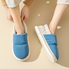 Men's Soft Plush Cozy House Slippers Anti-skid Slip-on Shoes