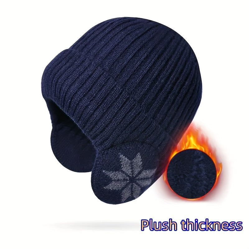 Winter Windproof Knitted Hat with Ear Protection