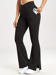 High Waist Flare Leg Pants for Women