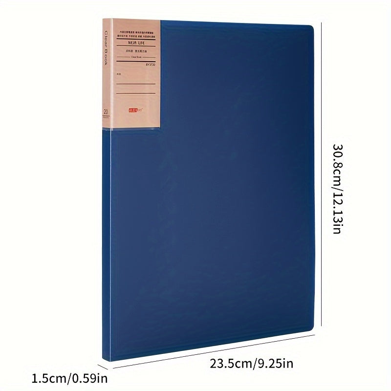 10pcs Retro A4 Document Folder File Storage Folder