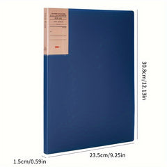 10pcs Retro A4 Document Folder File Storage Folder