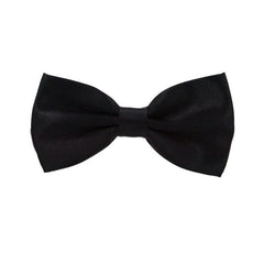 Solid Polyester Silk Bow Tie for Men Multicolor