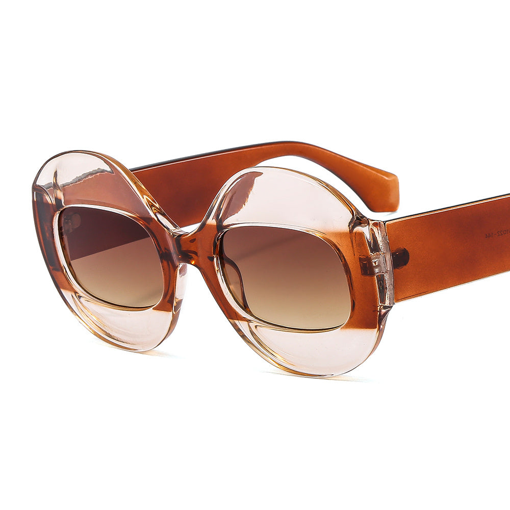 Vintage Round Frame Sunglasses for Women
