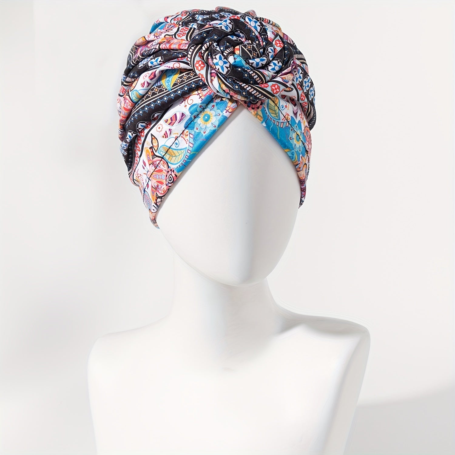 Compass Floral Turban Vintage Beanie Head Wrap Chemo Cap Bandana