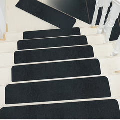 Solid Stair Mats Anti Skid Reusable Carpets Stair Runners Wooden Steps