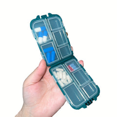 7 10 Grids Medicine Box Small Items Storage Container