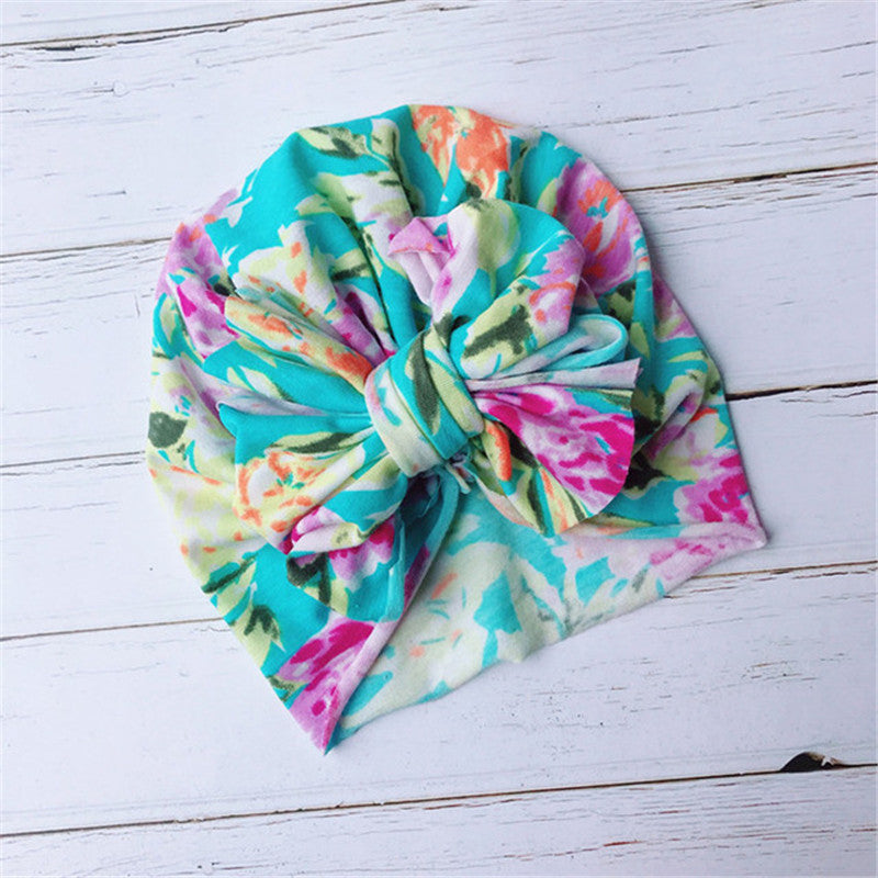 Star Spangled Baby Turban Hats Bowknot Adorable Cozy Soft Head Wraps Knot Caps