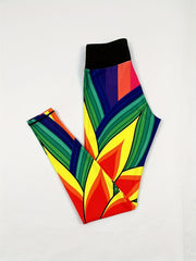 Butterfly Print High Rise Sports Leggings