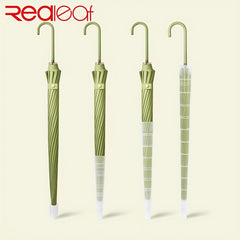 Women's Colorful Long Handle Umbrella with Case