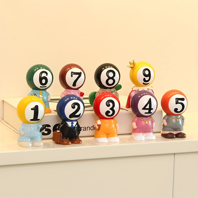 Small Billiard Figurine Billiard Decoration Ornament Home Decor