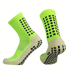 Men's Short Crew Socks Anti Slip Sweat Shock Absorbing Athletic Socks Sports