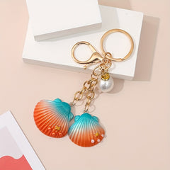 Creative Resin Shell Keychain Bag Purse Pendant Accessory