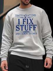 Men's Casual Print Sweatshirt Spring Fall