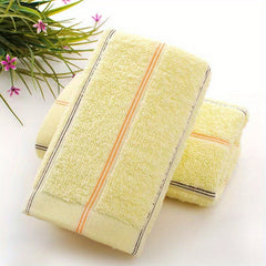 1pc Striped Pattern Hand Towel Soft Skin-friendly Face Towel Absorbent Towel