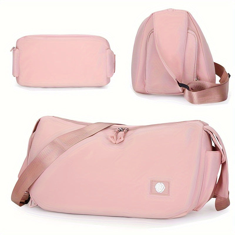 Casual Travel Bag Portable Crossbody Bag Dry Wet Separation Luggage Bag