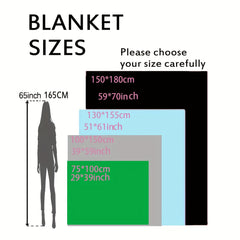 Gnome Coffee Print Blanket for Indoor Outdoor Use