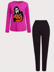 Halloween Casual Outfits 2 Piece Set