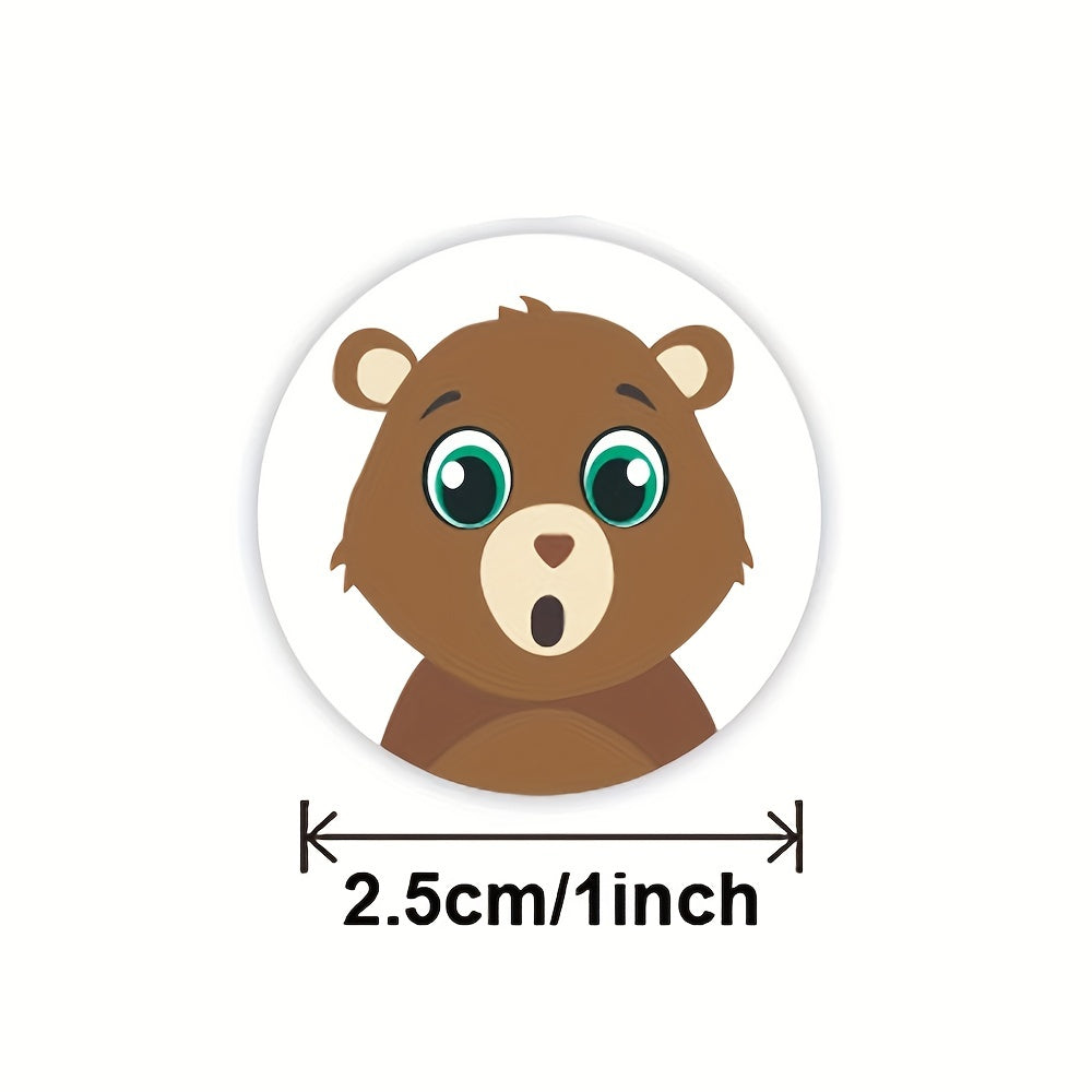 500pcs Animal Stickers for Kids, Teacher Reward, Office Stationery