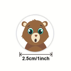 500pcs Animal Stickers for Kids, Teacher Reward, Office Stationery